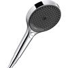 hansgrohe Rainfinity 26865001 - Soffione doccia a mano da 12,7 cm, modello Modern 3 PowderRain, Intense PowderRain, Intense Turbo