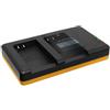 mtb more energy Caricabatteria doppio (Corrente, USB) per EN-EL20(A) / Nikon 1 AW1, 1 J1, 1 J2, 1 J3, 1 S1, 1 V3 / Coolpix A, DL24-500 - Alimentatore 2A incluso - 2 batterie simultaneamente caricabili