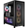 CORSAIR FRAME 4000D LCD RS ARGB Case PC ATX Mid-Tower Modulare - Touchscreen LCD XENEON EDGE, Sistema di Montaggio Ventole InfiniRail, 4 Ventole RS120 ARGB PWM - Nero