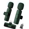 KUKIHO Microfono wireless Lavalier per iPhone/iPad/Android (2 trasmettitori), mini microfono a spilla con cancellazione del rumore, microfono wireless plug play per registrazione video, podcast, YouTube