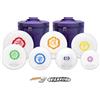 Hye-eun Set di campane tibetane in cristallo 7 Chakra, da 15,2 a 30,5 cm, 432Hz, ciotola canterina in quarzo con martello in gomma, borsa per meditazione, terapia del suono, guarigione, consapevolezza