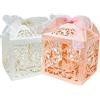 Colrid Confezione regalo per matrimonio, 50 pezzi, per ricevimenti di nozze, compleanni, lauree, sposa
