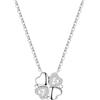 CYMYSS Collana Donna Argento 925 con Ciondolo, Collana in Argento Sterling 925 da Donna, Girocollo Elegante con Pendente, Gioielli Regalo Donna Compleanno Anniversario