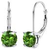 DOCHAIS Moissanite Orecchini Donna Argento 925 0.5ct-1.0ct Brillante Oro Bianco Orecchini Punto Luce Regalo Donna Compleanno H