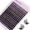 WENDY LASHES Ciuffetti Ciglia Finte D-Curl Style C9 Soft Cluster lashes | Extension Ciglia Individuali Naturali Riusabile DIY Lash Extension a Casa 10-18mm Mixed