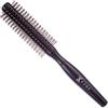 Kobe Quiff Roller - Spazzola rotonda per capelli professionale con impugnatura in gomma, per capelli ricci, ideale per uomini e barbieri, colore: nero