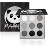 Futuhada Palette di Ombretti Nero, 9 Colori Ombretto Altamente Pigmentato, Palette Ombretti Bianchi Grigio Argento Smokey, Lunga Durata Palette Trucco Occhi Luccicanti Opachi per Ragazze e Donne