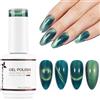 Nicedeco 15ML Smalto Cat Eye Semipermanente per Unghie Colori Smalto magneticp per Unghie Lampada UV LED Soak Off Gel Nail Polish N313