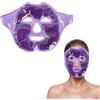 Futuhada Maschera di Ghiaccio, Maschera Gel Riutilizzabile per Viso, Uomo e Donna Maschera in Gel Rinfrescante per Occhi Gonfi, Cerchi Scuri, Emicrania, Gonfiore del Viso, Occhi Asciutti (Viola)