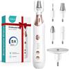 COSLUS Set manicure pedicure 5 in 1 lima elettrica per unghie dei piedi, mani e piedi - levigatrice più ampia per unghie spesse bianco