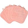 BloomSesame Panno struccante in microfibra - Riutilizzabile panno per la pulizia del viso in microfibra - Panno rimuovi trucco arancione (20 x 20 cm, 6 pezzi)