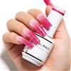 Nicedeco 15ML Smalto Cambia Colore Smalto Termico Semipermanente Unghie in Gel Nail Polish Smalti Soak off Lampada UV LED Unghie, Vegano e Senza Crudeltà 02