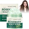 KUIRUNRX® Scrub Cuoio Capelluto, Shampoo Scrub al Rosmarino, Trattamento Detergente e Nutriente per il Cuoio Capelluto, Rimuove Residui e Impurità, 120 g