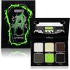 Afflano Goth Palette di Ombretti Verdi Smokey, Verde Cyber Trucco Occhi Eyeshadow Palette Con Specchio, Verde Neon Marrone Nero Bianco Grigio Altamente Pigmentato, Per Ragazze Donne Trucco Occhi Verdi