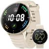 Parsonver Smartwatch GPS Integrato, 5 ATM Impermeabile Orologio da Nuoto per Piscina/Acque Aperte, Orologio Fitness con Display AMOLED, 100+ Sportive, Frequenza Cardiaca,Sonno (Grigio Francese, 42 mm)