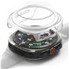 Ringke Slim & Glass Compatibile con Cover Samsung Galaxy Watch Ultra 47mm, (Combo) Custodia Protezione Calza Anti Graffio PC Rigida con Protezione Dello Schermo in Vetro Temperato - Alpine Clear