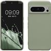 kwmobile Custodia Compatibile con Google Pixel 8 Pro Cover - Back Case per Smartphone in Silicone TPU - Protezione Gommata - verde grigio