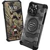 Oakshield Cover per iPhone 15 PRO Max Magsafe - Custodia per iPhone 15 PRO Max Apple - Back Case Antiurto con Bordi Rialzati - Robusta con Standard di Grado Militare - Nero