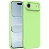 Captor Cover iPhone Air Custodia Colorata in Silicone Liquido, Antiurto, Flessibile, Bordo Rialzato per Schermo e Fotocamera Con Microfibra Interna per iPhone Air Cover (Verde)