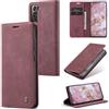 Sojlecyu Cover per Samsung Galaxy S22 Plus 5G Custodia, a Libro Portafoglio in Premium Pelle PU Porta Carte Flip Case Supporto Protezione Case Cover per Samsung Galaxy S22 Plus 5G, Vino Rosso