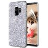 OKZone Cover Samsung Galaxy S9, Custodia Lucciante con Brillantini Glitters Ultra Sottile Designer Case Cover per Samsung Galaxy S9 (Argento)