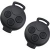 SPTwj 2 Pezzi Guscio per Chiave Auto 3 Tasti Telecomando Compatibile con Smart ForTwo 451 ForFour Roadstar 3 Pulsanti Ricambio Custodia Chiave Cover