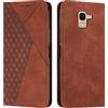 KOUYI Cover per Samsung Galaxy J6 2018, Custodia Portafoglio,Cover Libro,Pelle Flip/Folio Case con [Funzione di Supporto] [3-Scheda Slot] [Magnetica] Antiurto (Marrone)