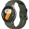 ANBEST Cinturino in Silicone per Samsung Galaxy Watch 7 6 5 Cinturino 40mm 44mm, Braccialetto di Ricambio No Gap con Linea Decorativa Intrecciata per Galaxy Watch 6 Classic 43mm 47mm/Galaxy Watch FE