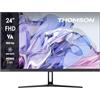 Thomson Monitor Business 24 pollici Full HD, frequenza di aggiornamento 100Hz, pannello VA, contrasto 4000:1, HDMI, Low Blue Light, nero, M24FB2Y14