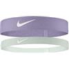 Nike Flex 2 PK Fascia per capelli da donna Lilac Ice/Light Silver/White One Size
