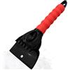 CDRPD 1 PCS Raschietto Ghiaccio Auto,Spatola per Ghiaccio Auto,Gratta Ghiaccio con Impugnatura Morbida,Pala da Neve per Auto,per Sbrinare Parabrezza e Finestrini Laterali della Macchina(Rosso)