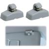 CAIHINIER 2 Robusto gancio a clip per aletta parasole,Supporto Parasole per Volkswagen Bora Caddy Golf Mk4 Sharan Passat Polo Amarok Transporter T5 Touran Seat Ibiza Leon Skoda Fabia Octavia Superb 3B0857561B