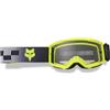 Fox Racing Youth Main Collect - Occhiali da motocross, taglia unica, colore: Grigio/Giallo