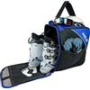 Driver13 borsa per scarponi/scarpe da sci con scomparto casco (bootbag) per scarpe da sci e boots snowboard (nero/blu)