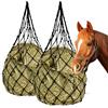 RUCUDIM Rete da fieno per cavalli, 2 pezzi, rete da fieno a maglie strette, larghezza delle maglie: 6 x 6 cm, sacco per fieno per cavalli, sacco da fieno per cavalli, sacco per mangime in viaggio