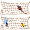 RFYTDCF 2 confezioni di rete da arrampicata per pappagalli, amaca altalena per uccelli con 8 ganci accessori per gabbia, scaletta in corda, piccoli animali, giocattoli per calopsitte, criceti (50 x 40 cm)