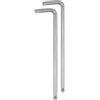 QUARKZMAN 2pz Chiave Esagonale a Brugola a Testa Sferica 5mm Chiavi Metriche Esagonali a Braccio Lungo Forma L Strumento Riparazione in Acciaio al Cromo Vanadio per Riparazioni Domestiche