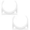 Qrity 2 Pezzi Clip Filtro Acqua, 57x62mm Morsetti Singoli, Morsetti Per Filtro Dell'Acqua, Fermagli per Cartucce Osmosi e Filtri Acqua