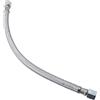 Drhomeam Compressore per tubo di collegamento in acciaio inossidabile con 2 adattatori. Tubo dell'aria flessibile per sistema di condotte ad aria compressa, lunghezza 35,0 cm. Raccordi a doppia rotazione su