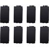 ZOREI Copritasti Copriforo Falso Polo 1P 1 Modulo/Posto, Compatibile Con Bticino Living Light (8, Nero)