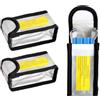 XRVRILE Custodia Batteria Litio 3 Pezzi - Borsa ignifuga di sicurezza per batterie al litio, custodia compatta con chiusura sicura per carica, stoccaggio e trasporto in modo affidabile