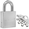 Britanium® SFL60 Lucchetto Antiscasso Alta Sicurezza, Serratura per Cancello Esterno e Lucchetti 60mm con 5 Chiavi, Acciaio e Lega di Boro per Catena e Garage, Ideale per Armadietto, Palestra e Catena