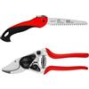 FELCO 14 Forbici da Potatura Professionali Compatte Bypass 18 mm per Mani Piccole con Sega Pieghevole FELCO 600