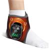 DYMROGE Cuscinetto Riscaldante Per Caviglia Senza Fili Con Massaggio, Fascia Riscaldante Per Piede E Caviglia Con Schermo Tattile, 4 Livelli Calore, 3 Modalità Vibrazione, 3 Livelli Tempo, Batteria 3000mAh