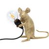 Seletti - Lampada da tavolo Animaux - Oro - Resina - Designer Marcantonio