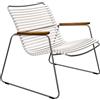 Houe - Poltrona bassa Click - Bianco - Acciaio termolaccato - Designer Henrik Pedersen