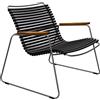 Houe - Poltrona bassa Click - Nero - Acciaio termolaccato - Designer Henrik Pedersen