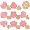 Honicemar Set di Formine per Biscotti a Forma di Animali 3D Tagliabiscotti Plastica Stampi, 8 Pezzi Formine Biscotti per Decorare Biscotto Dolci Torta