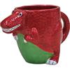 Deluxebase Tazza dei Critters T Rex Dinosaur delle terrecotte Tazza a forma di sveglia e animale della novità per i bambini ed adulti.