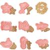 Honicemar Set di Formine per Biscotti a Forma di Animali 3D Tagliabiscotti Plastica Stampi, a Forma di Animali Dell'oceano 8 Pezzi Formine Biscotti per Decorare Biscotto Dolci Torta